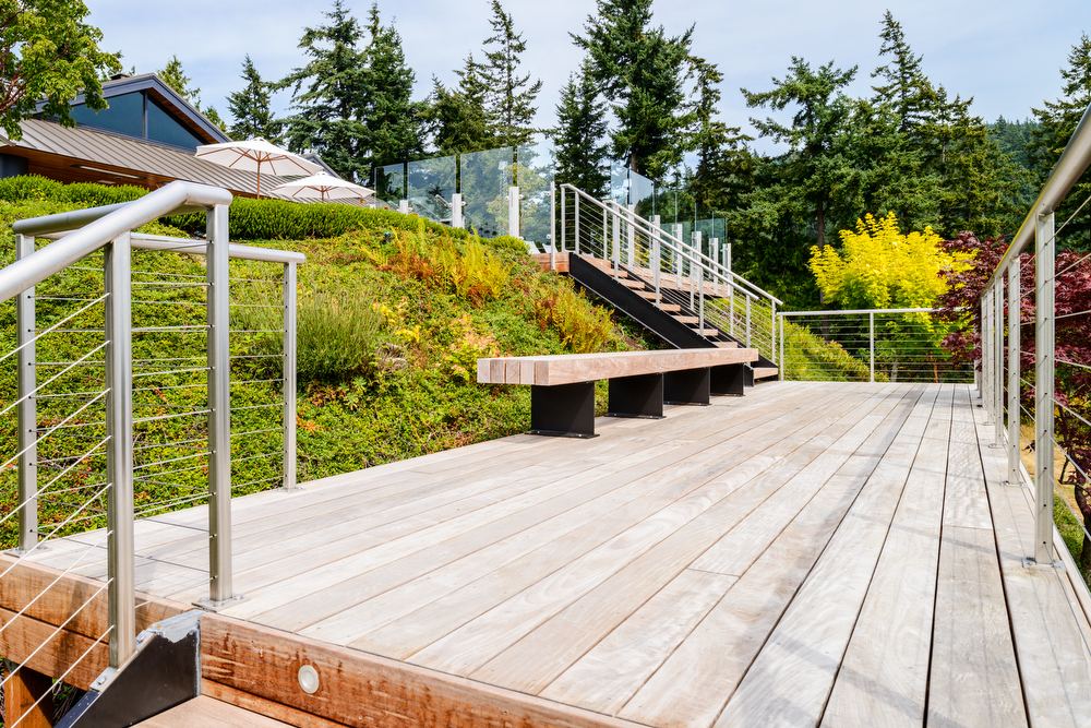 Deck and gardens