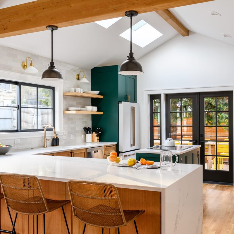 Image shows a Seattle-area kitchen remodel
